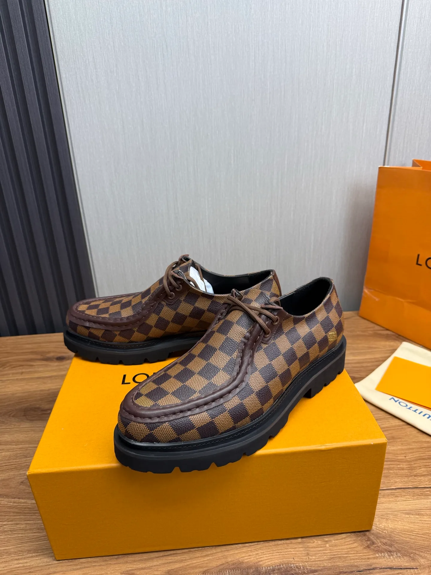 Factory 680💰 LV. Men's business casual leather shoes, all made of imported original brand leather, just to create a more comfortable wearing experience, original non-slip and wear-resistant outsole ✔️16-45 (38.45 non-returnable)